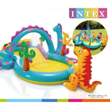 Intex : Dínós gyermek élménymedence - 302 x 229 x 112 cm medence