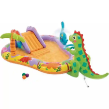 Intex felfújható dinoszaurusz medence játszótér 201 x 157 x 69 cm medence