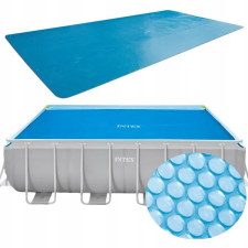 Intex medence védő takaró 400x200 cm - vinil, kötélpántokkal, lyukakkal medence kiegészítő