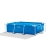  INTEX Metal medence 220 x 150 x 60 cm, kék (28270)