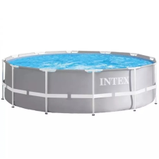 Intex : MetalPrism merev falú prémium medence szett - 366 x 99 cm medence