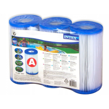 Intex "A" tipusú szűrő patron, hármas csomag (29003) medence kiegészítő