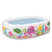 Intex Wet Set Négyszögletes Felfújható Gyermekmedence Tengeri Mintával - 159 cm INT-159 medence