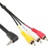 Intos InLine 89600 video átalakító kábel 1,5 M 3.5mm 3 x RCA Fekete (89600)