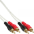 Intos InLine 89933U audio kábel 0,5 M 2 x RCA Fehér (89933U)