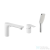 Invena DOKOS 3 üléses kádtöltő csaptelep zuhanyszettel,fehér/króm BW-19-S02-V