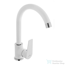 Invena DOKOS mosogató csaptelep,fehér/króm BZ-19-002-V csaptelep