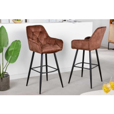 INVICTA Design bárszék Garold barna bársony bútor