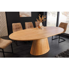 INVICTA Design bővíthető étkezőasztal Valdina 160-200 cm ovális tölgy bútor