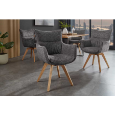 INVICTA Design étkezőszék Fiorenza antracit bútor