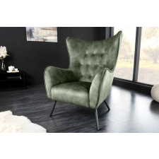 INVICTA Design fotel Rotterdam zöld bársony bútor