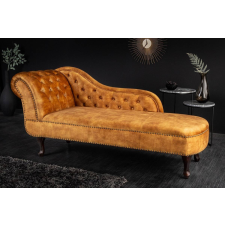 INVICTA Design heverő Chesterfield mustársárga bársony bútor