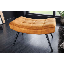 INVICTA Design lábtartó Sweden mustársárga bársony bútor