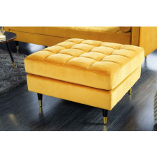 INVICTA Design puff Adan 80 cm mustársárga bársony bútor