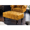 INVICTA Design puff Chesterfield mustársárga bársony