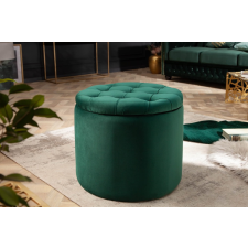 INVICTA Design puff Rococo 50 cm sötétzöld bútor