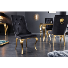 INVICTA Design szék Rococo Levia fej fekete / arany bútor