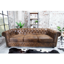 INVICTA Hármas ülőgarnitúra Chesterfield Vintage barna bútor