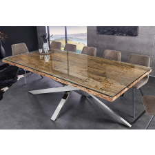 INVICTA Luxus étkezőasztal Shark 220 cm teak (üveglap nélkül) bútor