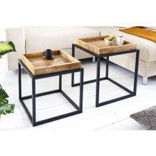 INVICTA Oldalsó asztal szett Paxley 45 cm mangó - 2 részes bútor