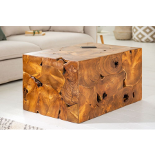 INVICTA Stílusos dohányzóasztal Junk 90 cm teak bútor