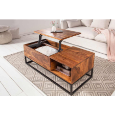 INVICTA Stílusos dohányzóasztal Timber Function 110 cm sheesham bútor