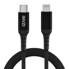 INVZI USB-C- Lightning kábel 2m fekete (CTL2M) (CTL2M) kábel és adapter