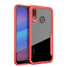 IPAKY HUAWEI P20 lite (2018), Nova 3e, IPAKY műanyag mobiltok, ÁTLÁTSZÓ, PIROS tok és táska