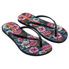  Ipanema Frida Kahlo női papucs - fekete