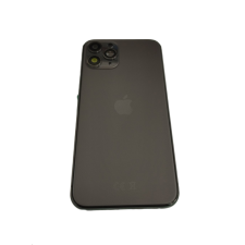 iPhone 11 Pro (5.8&quot;) készülék hátlap, kamera lencsével / sim tálcával, akkufedél, szürke, gyári tok és táska