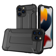 iPhone 14 Pro Hybrid Armor tok - Fekete páncél védelem tok és táska