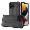  iPhone 14 Pro Max hátlap tok, telefon tok, ütésálló, fekete, Defender II
