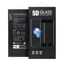  iPhone 15 Plus (6.7&quot;) előlapi üvegfólia, edzett, hajlított, fekete keret, 9H, 5D Full Glue mobiltelefon kellék