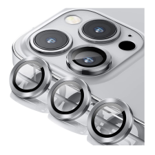  iPhone 15 Pro Max - Metal - üveg, kameralencse védőkeret mobiltelefon kellék