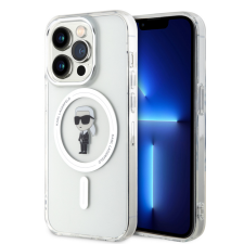  iPhone 15 Pro Telefontok - Karl Lagerfeld Ikonik MagSafe átlátszó hátlap tok tok és táska