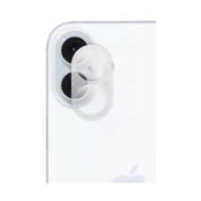  iPhone 16 Plus üvegfólia - Kamera lencse védőkeret (átlátszó 3D) mobiltelefon kellék