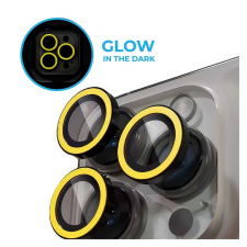  iPhone 16 Pro - Luminous sárga - üveg, kameralencse védőkeret mobiltelefon kellék