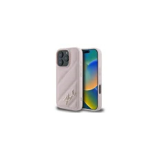  iPhone 16 Pro Max Rózsaszín Karl Lagerfeld Steppelt Aláírás tok tok és táska