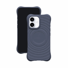  iPhone 16 telefontok - Pastel Wave - MagSafe kompatibilis szürkéskék szilikon hátlap tok tok és táska