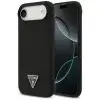  iPhone 17 Air Fekete Guess Silicone Triangle Logo MagSafe (GUHMP17MSCTRLMK) tok