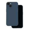  iPhone 17 Pro (6.3") szilikon tok, hátlap tok, velúr belső, kék, matt, Silicone Case