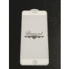  iPhone 7 Plus / 8 Plus üvegfólia, előlapi, 3D, edzett, hajlított, fehér-kék kerettel, Diamond