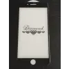  iPhone 7 Plus / 8 Plus üvegfólia, tempered glass, előlapi, 3D, edzett, hajlított, fekete-kék kerette