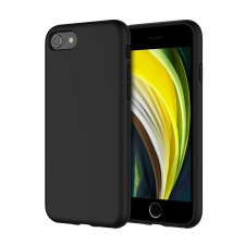 iPhone SE3 2022 Telefontok - matt fekete szilikon tok tok és táska