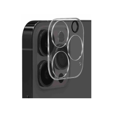 iPhone - Telefon-fóliák Üvegfólia iPhone 16 Pro Max - Kamera lencse védőkeret (átlátszó 3D) mobiltelefon kellék