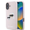 iPhone Telefontok iPhone 16 - Karl Lagerfeld és Choupette Head - MagSafe kompatibilis pink hátlap tok