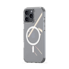 iPhone Telefontok iPhone 16 Pro - MagSafe kompatibilis átlátszó műanyag hátlap tok, szilikon kerettel tok és táska