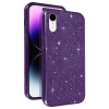  iPhone XR telefontok - Larte shiny - lila csillámos hátlap tok ﻿
