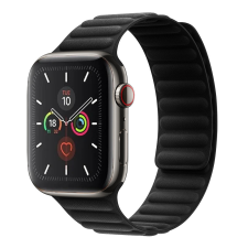 iprofix Apple Watch Szíj, Mágneses szövet pánt - fekete okosóra kellék