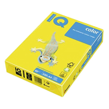 IQ Fénymásolópapír színes IQ Color A/4 80 gr intenzív kanári CY39 500 ív/csomag fénymásolópapír